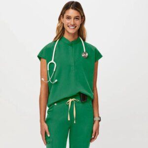 Figs indocyanine green scrubs top and pants